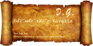 Dömötör Gizella névjegykártya